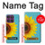 S3039 Vintage Sunflower Blue Hülle Schutzhülle Taschen für Motorola Edge 60 Pro