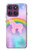 S3070 Rainbow Unicorn Pastel Sky Hülle Schutzhülle Taschen für Motorola Edge 60 Pro