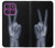 S3101 X-ray Peace Sign Fingers Hülle Schutzhülle Taschen für Motorola Edge 60 Pro