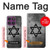 S3107 Judaism Star of David Symbol Hülle Schutzhülle Taschen für Motorola Edge 60 Pro