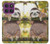 S3138 Cute Baby Sloth Paint Hülle Schutzhülle Taschen für Motorola Edge 60 Pro