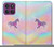S3203 Rainbow Unicorn Hülle Schutzhülle Taschen für Motorola Edge 60 Pro
