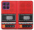 S3204 Red Cassette Recorder Graphic Hülle Schutzhülle Taschen für Motorola Edge 60 Pro