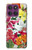 S3205 Retro Art Flowers Hülle Schutzhülle Taschen für Motorola Edge 60 Pro