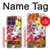 S3205 Retro Art Flowers Hülle Schutzhülle Taschen für Motorola Edge 60 Pro