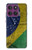 S3297 Brazil Flag Vintage Football Graphic Hülle Schutzhülle Taschen für Motorola Edge 60 Pro