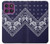 S3357 Navy Blue Bandana Pattern Hülle Schutzhülle Taschen für Motorola Edge 60 Pro