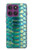 S3414 Green Snake Scale Graphic Print Hülle Schutzhülle Taschen für Motorola Edge 60 Pro