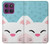 S3542 Cute Cat Cartoon Hülle Schutzhülle Taschen für Motorola Edge 60 Pro