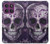 S3582 Purple Sugar Skull Hülle Schutzhülle Taschen für Motorola Edge 60 Pro