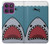 S3825 Cartoon Shark Sea Diving Hülle Schutzhülle Taschen für Motorola Edge 60 Pro