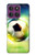 S3844 Glowing Football Soccer Ball Hülle Schutzhülle Taschen für Motorola Edge 60 Pro