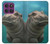 S3871 Cute Baby Hippo Hippopotamus Hülle Schutzhülle Taschen für Motorola Edge 60 Pro
