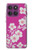 S3924 Cherry Blossom Pink Background Hülle Schutzhülle Taschen für Motorola Edge 60 Pro