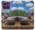 S4031 Baby Hippo Hippopotamus Family Hülle Schutzhülle Taschen für Motorola Edge 60 Pro