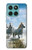 S0250 White Horse Hülle Schutzhülle Taschen für Motorola Edge 60 Fusion