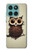 S0360 Coffee Owl Hülle Schutzhülle Taschen für Motorola Edge 60 Fusion
