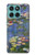 S0997 Claude Monet Water Lilies Hülle Schutzhülle Taschen für Motorola Edge 60 Fusion