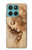 S1045 Leonardo da Vinci Woman's Head Hülle Schutzhülle Taschen für Motorola Edge 60 Fusion