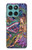 S1240 Bali Painting Hülle Schutzhülle Taschen für Motorola Edge 60 Fusion