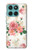 S1859 Rose Pattern Hülle Schutzhülle Taschen für Motorola Edge 60 Fusion