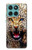 S1932 Blue Eyed Leopard Hülle Schutzhülle Taschen für Motorola Edge 60 Fusion