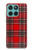 S2374 Tartan Red Pattern Hülle Schutzhülle Taschen für Motorola Edge 60 Fusion