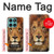 S2870 Lion King of Beasts Hülle Schutzhülle Taschen für Motorola Edge 60 Fusion