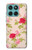 S3037 Pretty Rose Cottage Flora Hülle Schutzhülle Taschen für Motorola Edge 60 Fusion