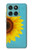 S3039 Vintage Sunflower Blue Hülle Schutzhülle Taschen für Motorola Edge 60 Fusion