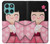 S3042 Japan Girl Hina Doll Kimono Sakura Hülle Schutzhülle Taschen für Motorola Edge 60 Fusion