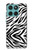S3056 Zebra Skin Texture Graphic Printed Hülle Schutzhülle Taschen für Motorola Edge 60 Fusion