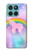 S3070 Rainbow Unicorn Pastel Sky Hülle Schutzhülle Taschen für Motorola Edge 60 Fusion