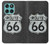 S3207 Route 66 Sign Hülle Schutzhülle Taschen für Motorola Edge 60 Fusion