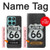 S3207 Route 66 Sign Hülle Schutzhülle Taschen für Motorola Edge 60 Fusion