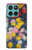 S3342 Claude Monet Chrysanthemums Hülle Schutzhülle Taschen für Motorola Edge 60 Fusion