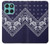 S3357 Navy Blue Bandana Pattern Hülle Schutzhülle Taschen für Motorola Edge 60 Fusion