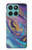 S3676 Colorful Abstract Marble Stone Hülle Schutzhülle Taschen für Motorola Edge 60 Fusion