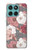 S3716 Rose Floral Pattern Hülle Schutzhülle Taschen für Motorola Edge 60 Fusion