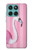 S3805 Flamingo Pink Pastel Hülle Schutzhülle Taschen für Motorola Edge 60 Fusion