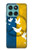 S3857 Peace Dove Ukraine Flag Hülle Schutzhülle Taschen für Motorola Edge 60 Fusion