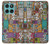 S3879 Retro Music Doodle Hülle Schutzhülle Taschen für Motorola Edge 60 Fusion