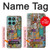 S3879 Retro Music Doodle Hülle Schutzhülle Taschen für Motorola Edge 60 Fusion