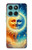 S3966 Artistic Sun Moon Hülle Schutzhülle Taschen für Motorola Edge 60 Fusion