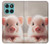 S3979 Cute Baby Pig Hülle Schutzhülle Taschen für Motorola Edge 60 Fusion