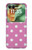 S2358 Pink Polka Dots Hülle Schutzhülle Taschen für Motorola Razr 70+,60+, Razr+ (2026, 2025, 2024)