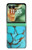 S2685 Aqua Turquoise Gemstone Graphic Printed Hülle Schutzhülle Taschen für Motorola Razr 60, Razr 2025