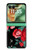 S3112 Rose Floral Pattern Black Hülle Schutzhülle Taschen für Motorola Razr 70+,60+, Razr+ (2026, 2025, 2024)
