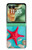 S3428 Aqua Wood Starfish Shell Hülle Schutzhülle Taschen für Motorola Razr 70+,60+, Razr+ (2026, 2025, 2024)