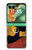 S3453 African Queen Nefertiti Silhouette Hülle Schutzhülle Taschen für Motorola Razr 70+,60+, Razr+ (2026, 2025, 2024)
